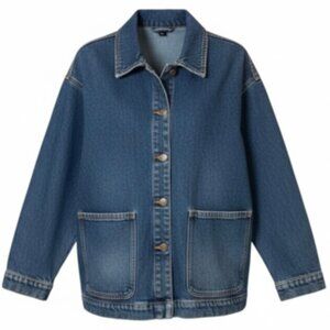NWOT DENIM UTILITY JACKET WOMEN'S LARGE JOE FRESH COAT